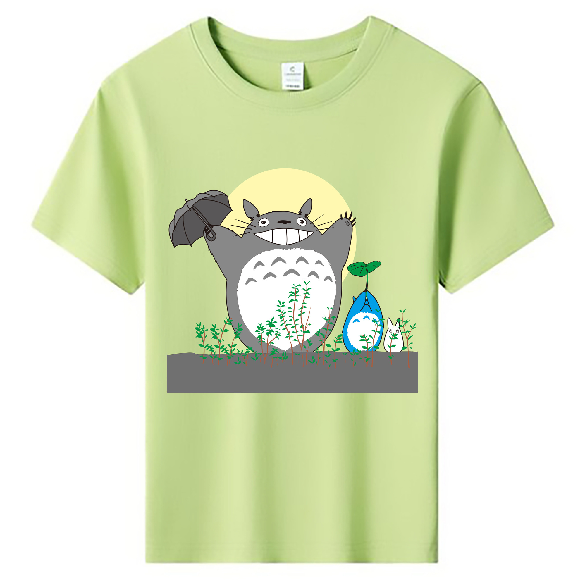 （画像用） となりのトトロ 草壁メイ 草壁サツキ My Neighbor Totoro Satsuki Kusakabe Mei Kusakabe 綿100％キッズTシャツ（フロントプリント）